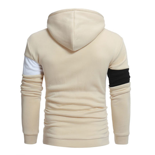 Herren sportlicher Kapuzenpullover mit Farbblockdesign EB