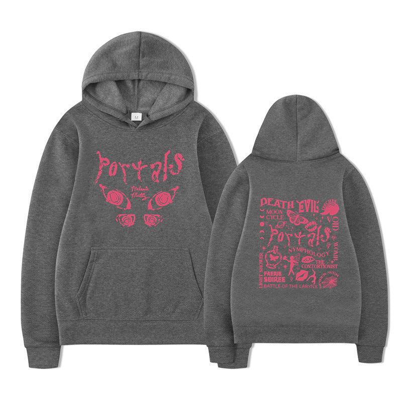 Damen Kapuzenpullover mit kreativem Motiv und bequemer Passform EB