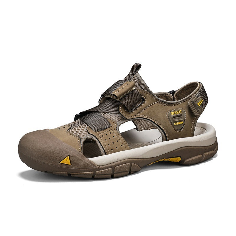 Herren Sportliche Outdoor-Sandalen mit verstellbarem Riemen und rutschfester Sohle EB