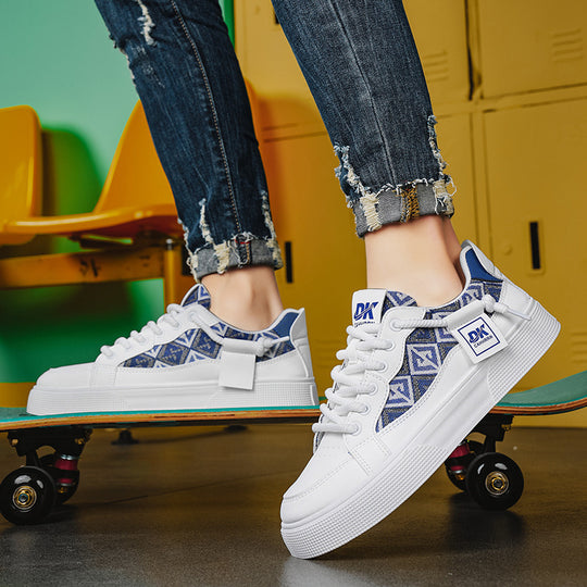 Damen modische Sneakers mit einzigartigen Stickereien und robustem Design EB