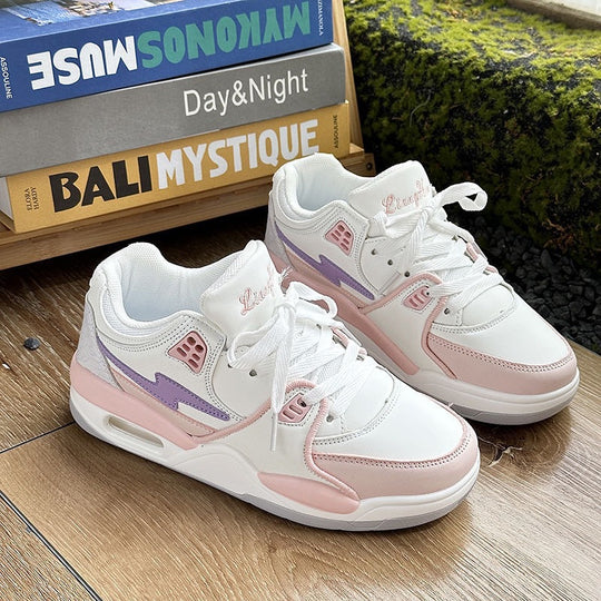 Damen Sportliche Sneaker mit High-Top Design und atmungsaktiver Oberflächenstruktur EB