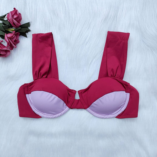 Damen Hochgeschnittenes Bikini-Set mit innovativem Design EB