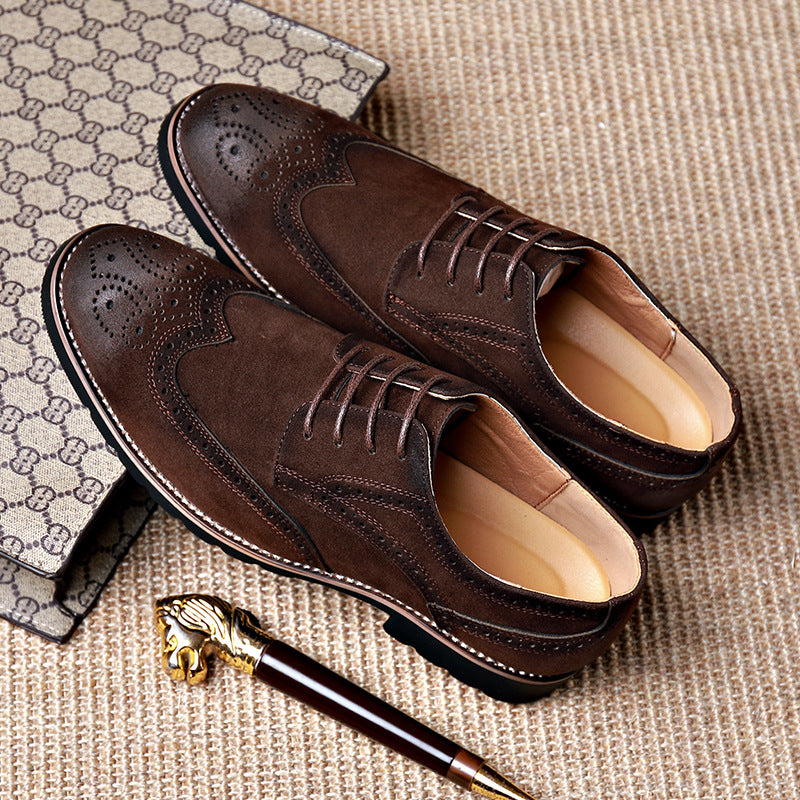 Herren Elegante und modische Brogueschuhe mit weichem Obermaterial EB
