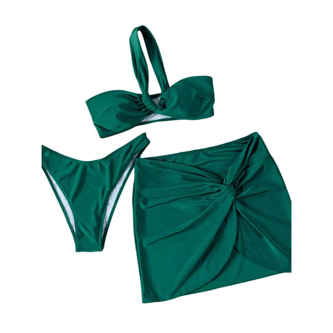 Damen Bandeau-Bikini mit innovativem Wickeldesign EB