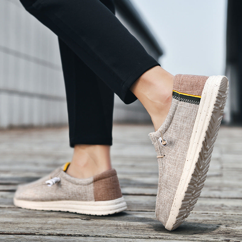 Damen Bequeme Slip-On Freizeitschuhe mit atmungsaktivem Obermaterial EB