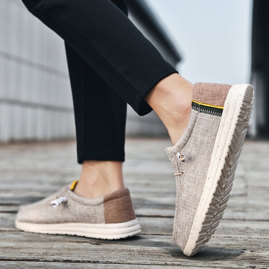 Damen Bequeme Slip-On Freizeitschuhe mit atmungsaktivem Obermaterial EB