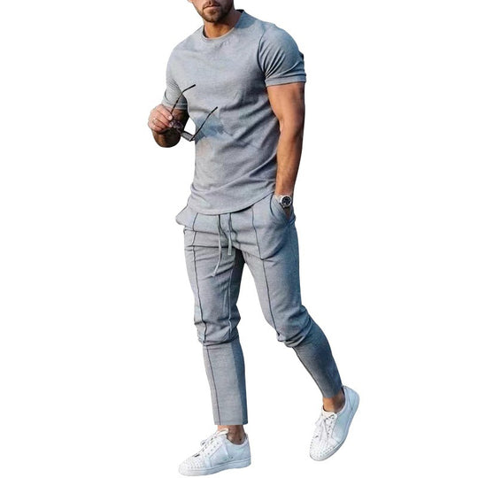 Herren lässiges T-Shirt und Jogginghose Set EB