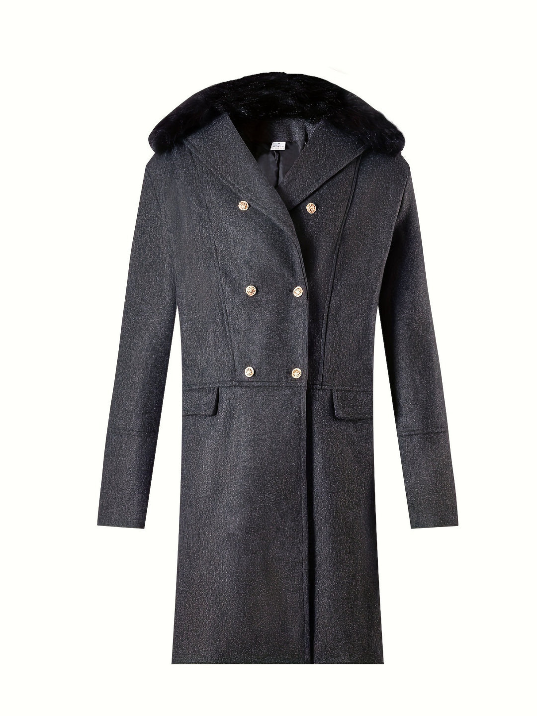 Herren elegante Wolljacke mit kunstfellkragen EB