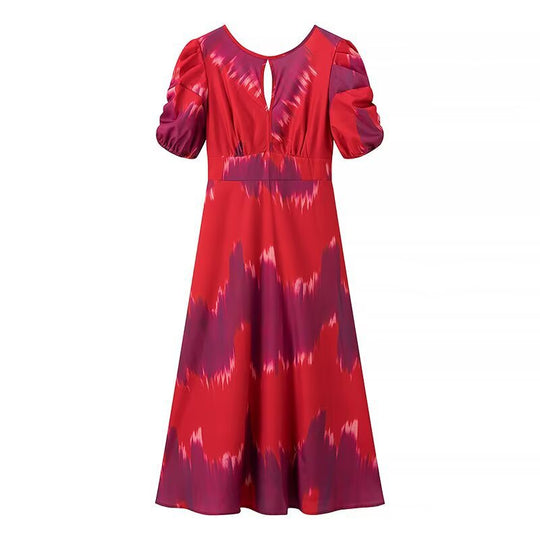 Damen Sommerkleid mit buntem Stickdesign und lockerem Schnitt EB