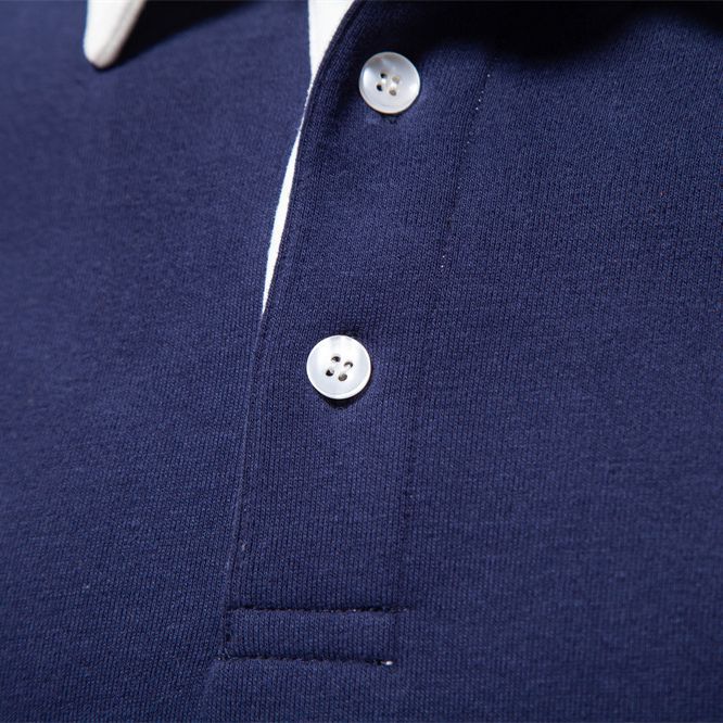 Herren Poloshirt mit kontrastierendem Kragen EB