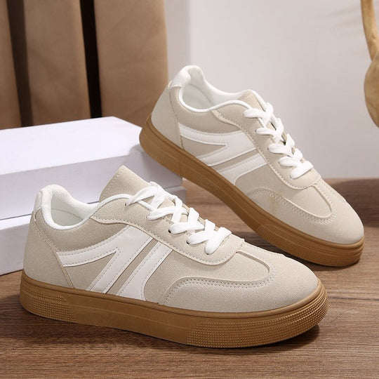 Damen Sportliche Freizeit Sneakers mit atmungsaktivem Obermaterial EB