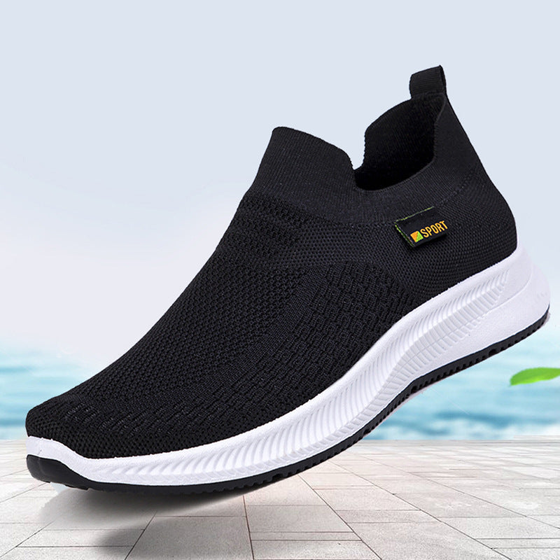Damen Sportliche Sneaker mit elastischem Strickobermaterial EB