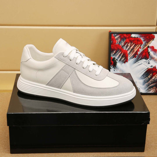 Damen modische Sneaker mit hochwertiger Leder-Oberfläche und bequemer Dämpfung EB