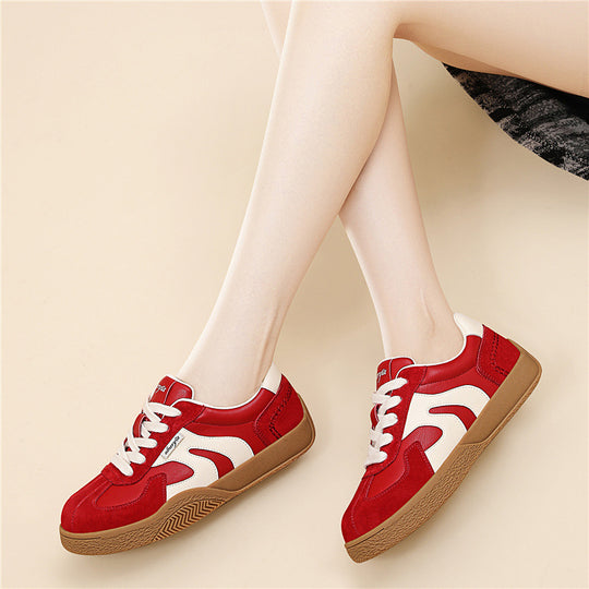 Damen Sportliche Freizeitsneaker mit strapazierfähigem Obermaterial und rutschfester Gummisohle EB