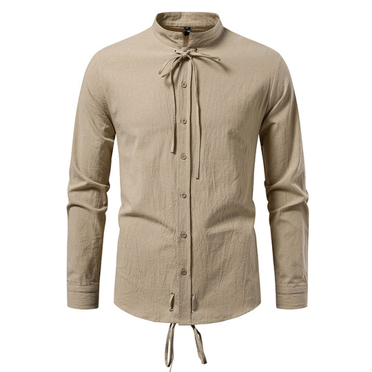 Herren Longsleeve Hemd mit modernem Kordelzug EB