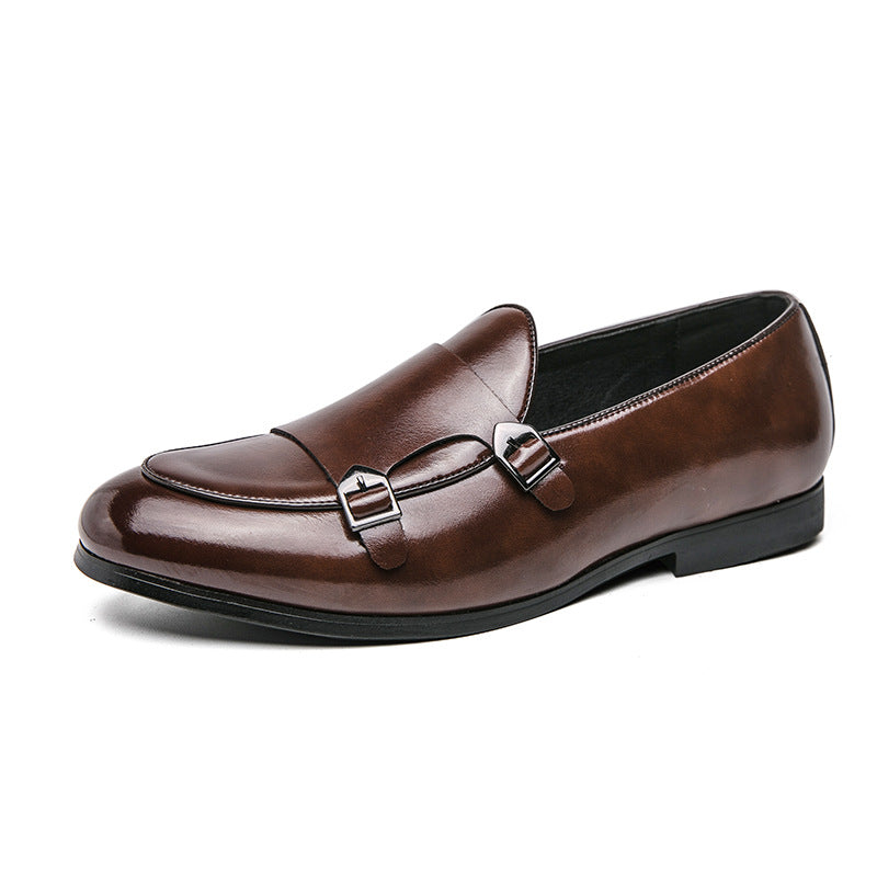 Damen Elegante Mokassins mit doppeltem Schnallenverschluss EB