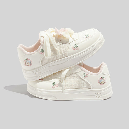 Damen Sneakers mit verspieltem Obstmotiv und atmungsaktiver Oberfläche EB