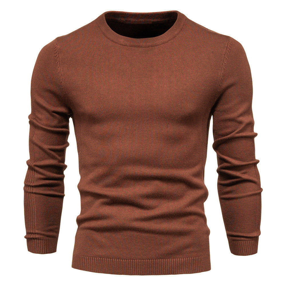 Herren Rundhals Pullover aus hochwertiger Baumwolle EB