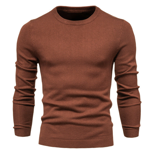 Herren Rundhals Pullover aus hochwertiger Baumwolle EB
