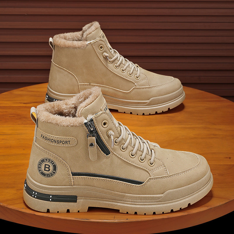 Damen gefütterte Winterboots mit modischem Design und rutschfester Sohle EB