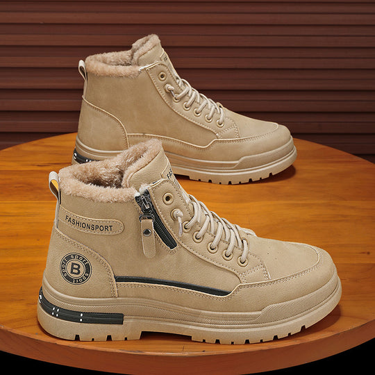 Damen gefütterte Winterboots mit modischem Design und rutschfester Sohle EB