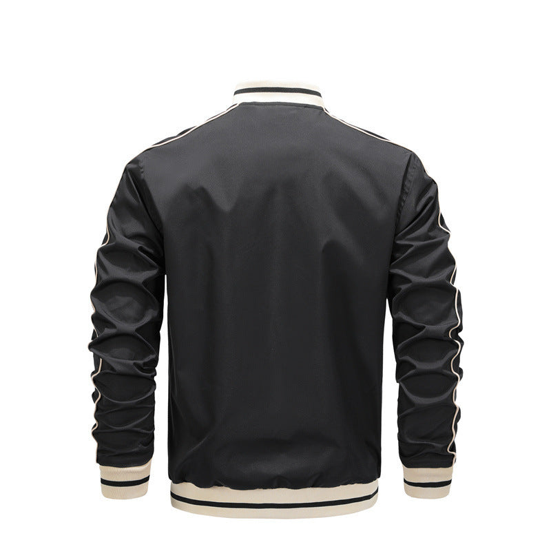 Herren sportliche Freizeitjacke im College-Stil EB