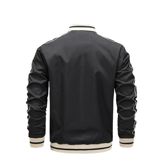 Herren sportliche Freizeitjacke im College-Stil EB