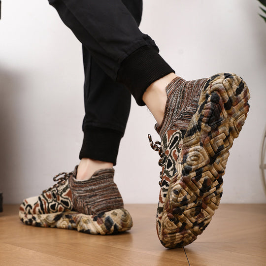 Damen Multifunktionale Freizeit-Sneaker mit atmungsaktiver Strick-Oberfläche und rutschfester Sohle EB