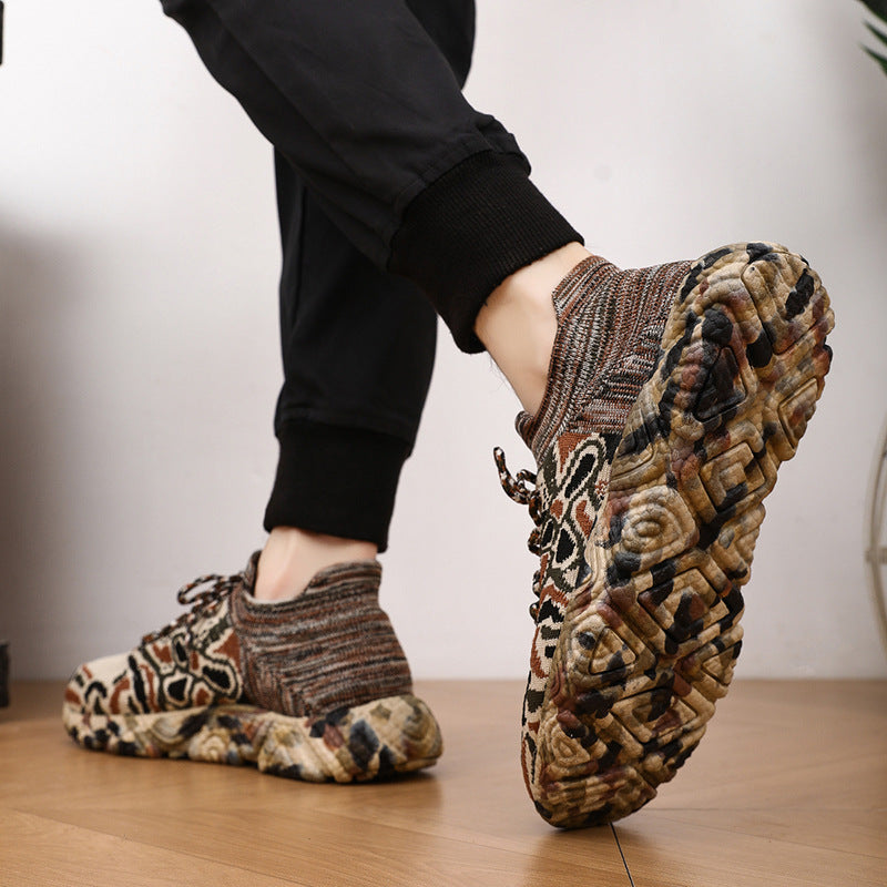 Damen Sportliche Freizeitschuhe mit elastischem Strickoberteil EB