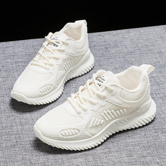Damen atmungsaktive Sneakers mit flexiblem Obermaterial und dämpfender Sohle EB