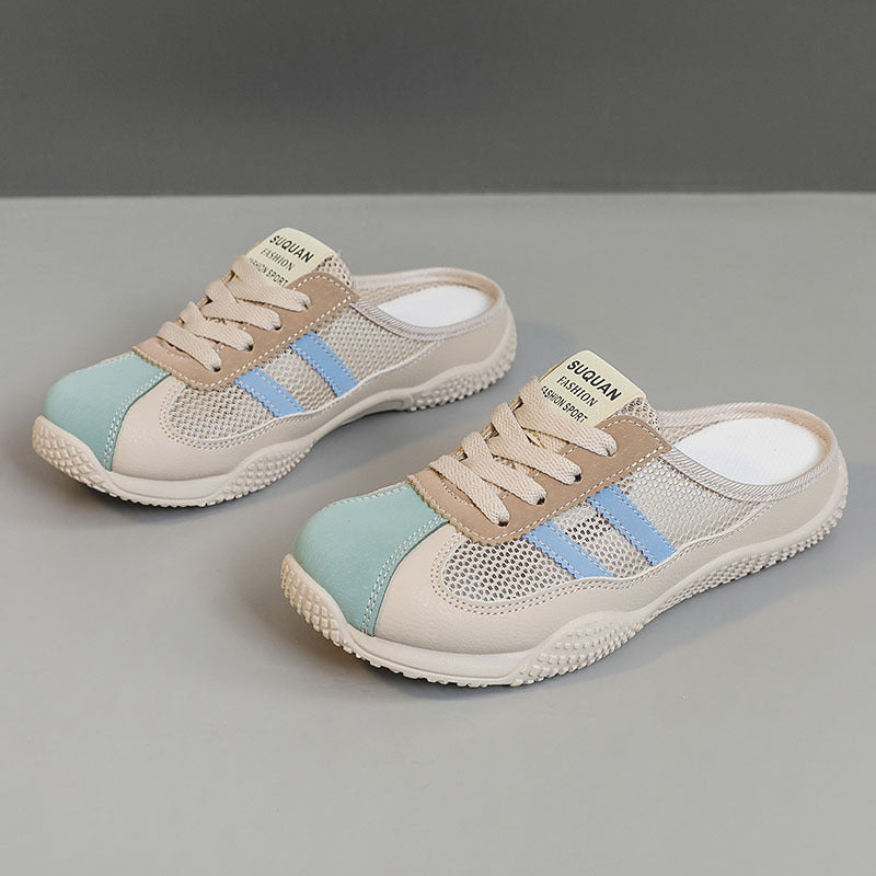 Damen Bequeme Clogs mit atmungsaktivem Obermaterial und griffiger Sohle EB