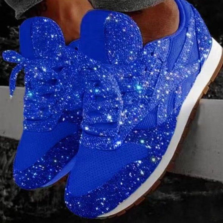 Damen Glitzernde Freizeitsneaker EB