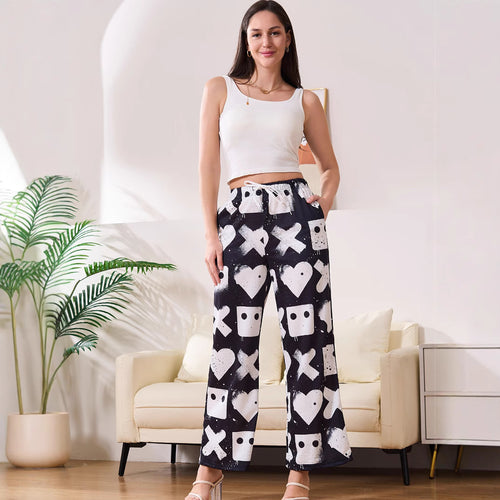 Damen Freizeit-Hose mit kreativen Mustern EB