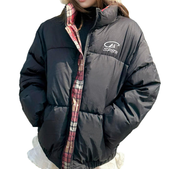 Damen Daunenjacke mit hohem Kragen und praktischem Reißverschluss EB