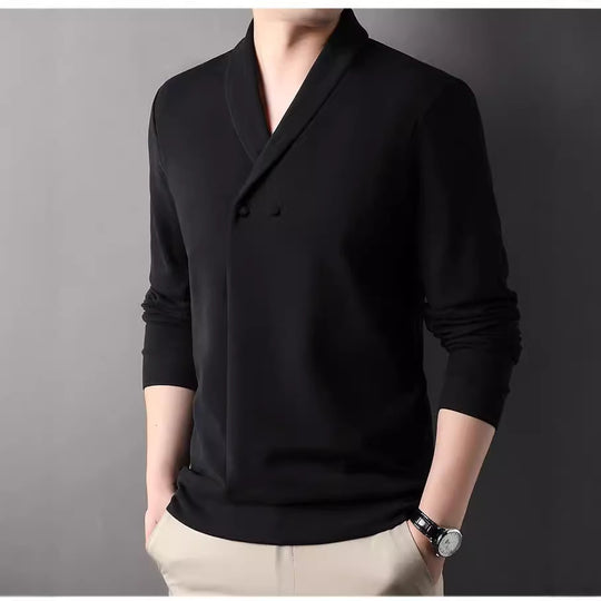 Herren Freizeitjacke mit modernem Schalkragen und praktischen Knöpfen EB