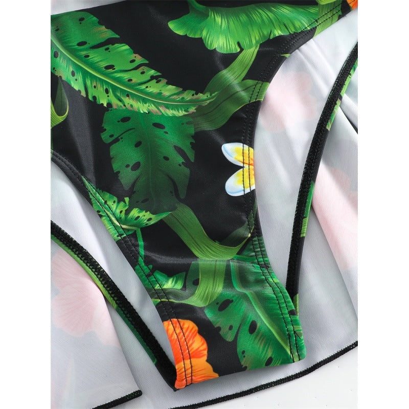 Damen Badeanzug mit floralem Design EB