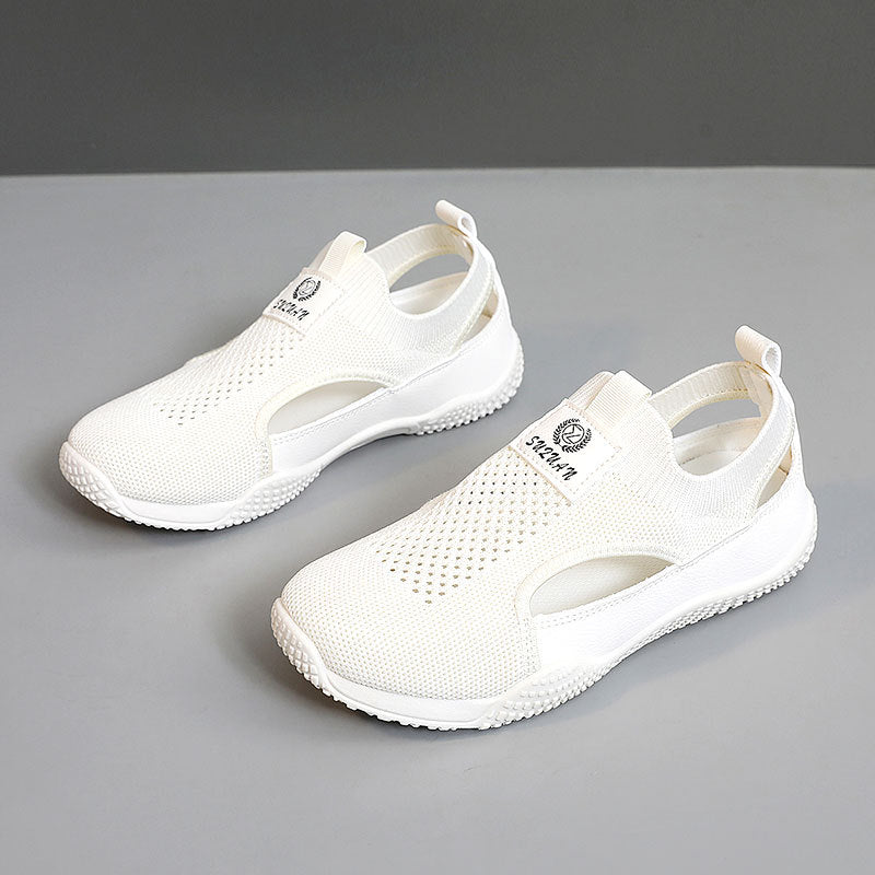 Damen Atmungsaktive Freizeitschuhe mit elastischem Einstieg und rutschfester Sohle EB