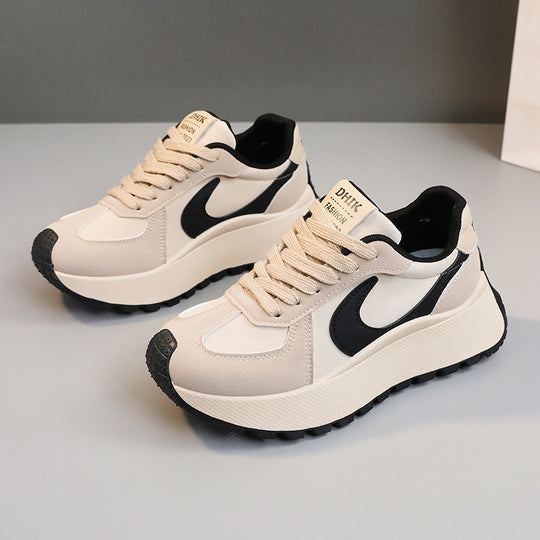 Damen Sportliche Chunky Sneaker mit atmungsaktiver Mesh-Oberfläche und dämpfendem Sohlenprofil EB