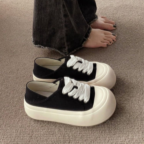 Damen Bequeme Sneaker aus hochwertigem Material mit elastischen Schnürsenkeln EB