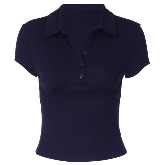 Damen Kurzärmliges Poloshirt mit taillierter Passform EB