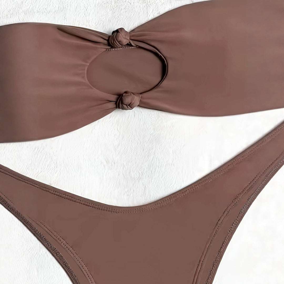 Damen Bandeau-Bikini mit innovativem Knotendesign EB