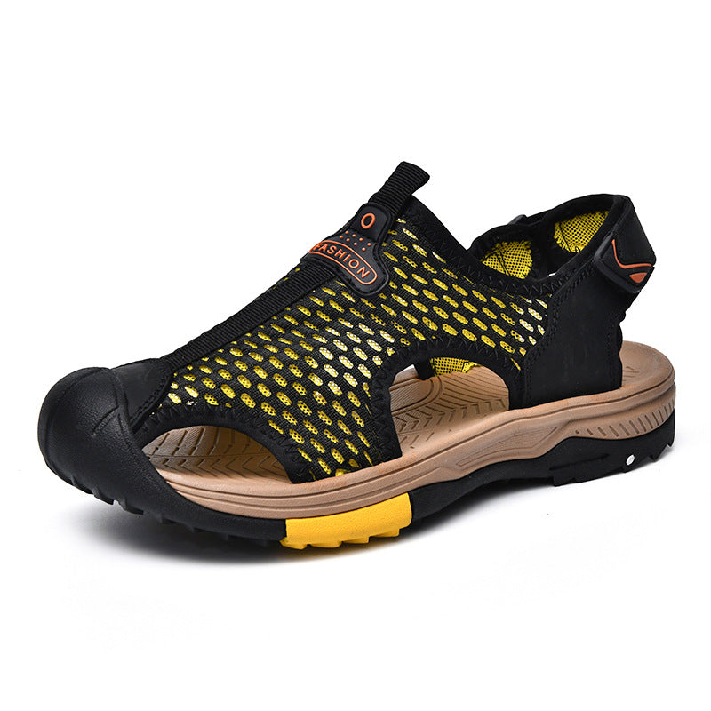 Herren Atmungsaktive Outdoor-Sandalen mit rutschfester Sohle und verstellbarem Riemen EB