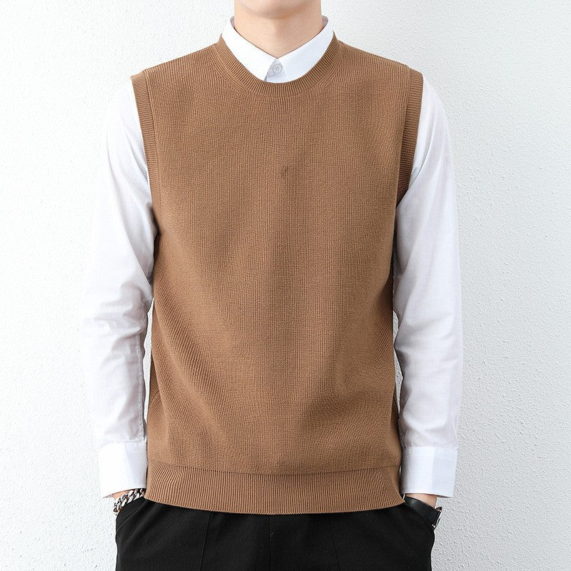 Herren Strickweste mit modernem Feinstrickmuster und bequemer Passform EB