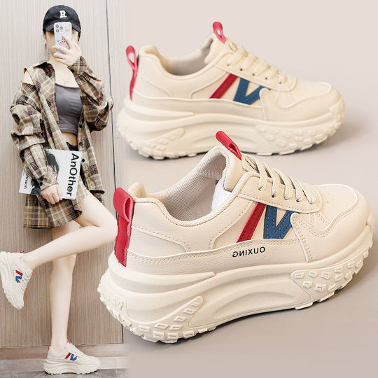 Damen Komfortable Chunky Sneakers mit dämpfendem Sohlenprofil EB