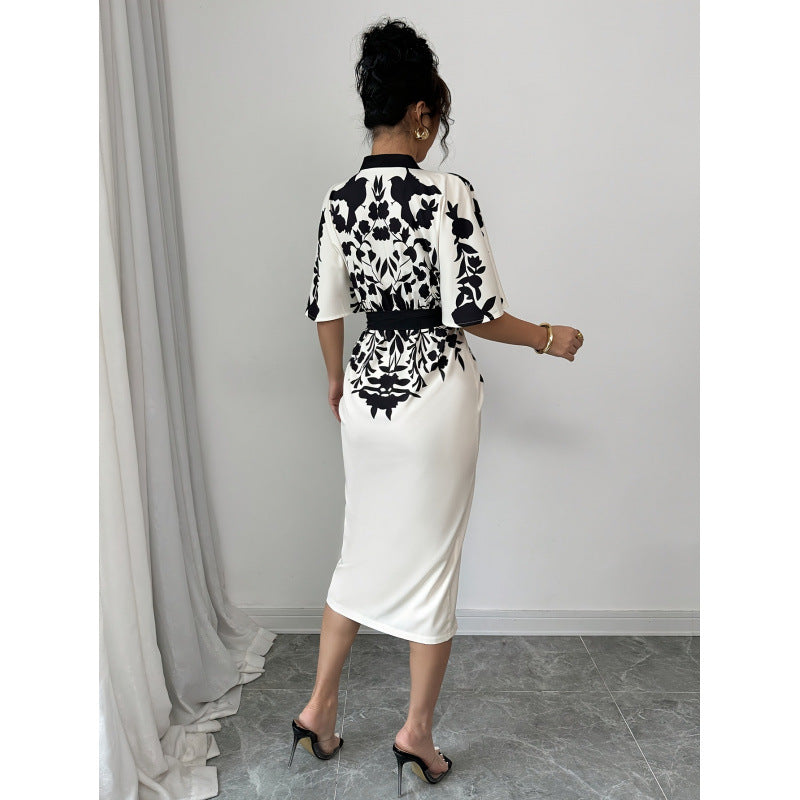 Damen Kimono-Style Kaftan-Kleid EB