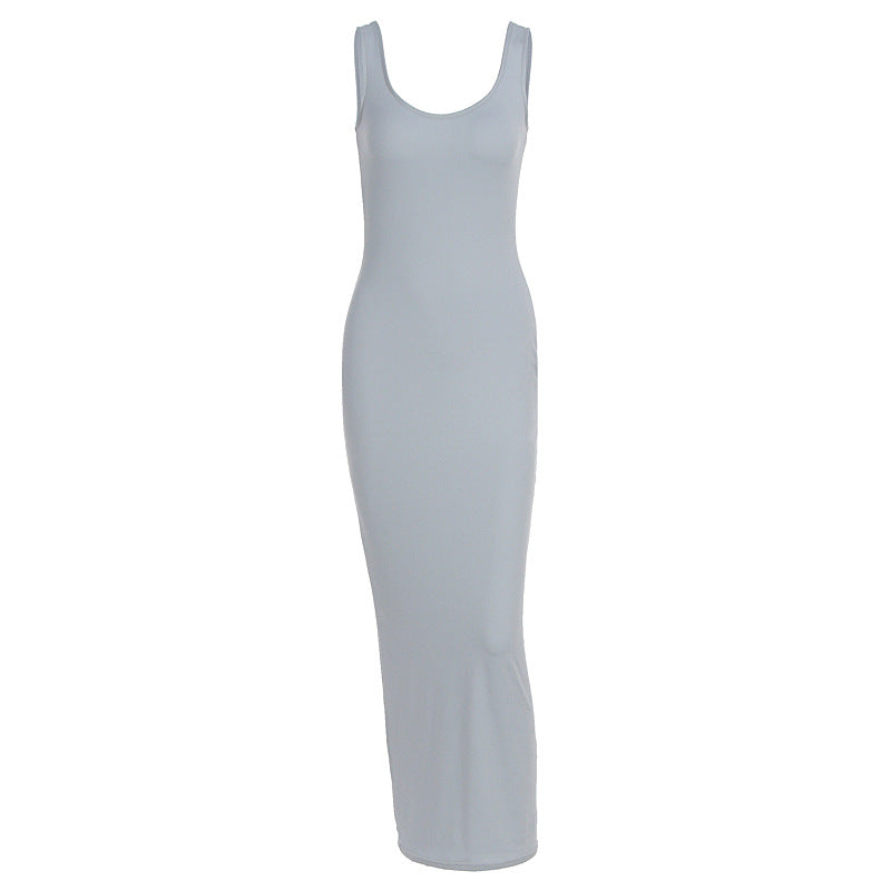 Damen Figurbetontes Maxikleid aus hochwertigem Jerseystoff EB