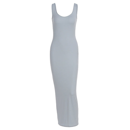 Damen Figurbetontes Maxikleid aus hochwertigem Jerseystoff EB