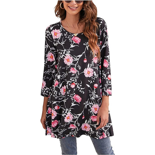 Damen Tunika mit einzigartigem Mandala-Druck EB
