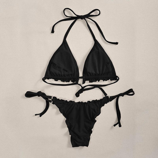 Damen Triangel-Bikini mit charmanten Rüschendetails EB