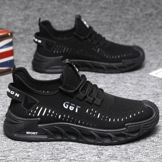 Damen Sportliche Comfort-Sneaker mit atmungsaktiver Mesh-Konstruktion und rutschfester Sohle EB